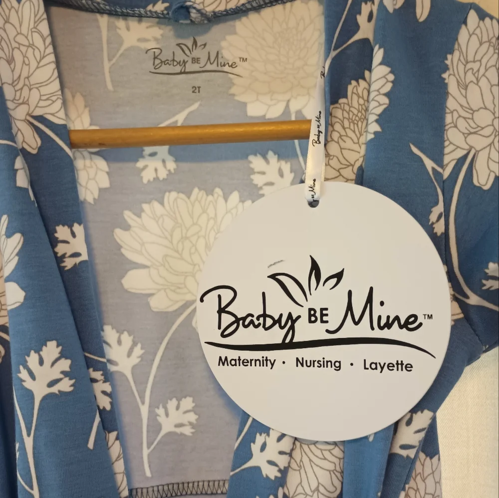 NWT Baby Be Mine Zoe Floral Pajama Robe 2T - Picture 5 of 6